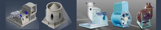 Industrial process duty plastic and Canadian Blower FRP fans and blowers