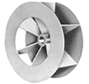 material handling fan wheel paddle